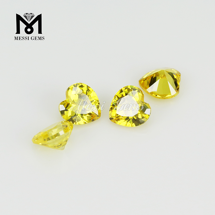 Preço de pedra preciosa de zircônia cúbica amarela dourada de alta qualidade