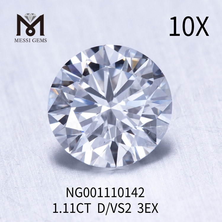 1,11ct VS2 RD D EX Cut preço do diamante de laboratório por quilate