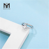 Messi Gems 1 quilate D cor moissanite diamante casamento 925 anéis de prata esterlina para mulheres