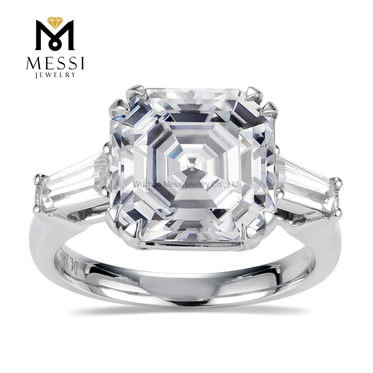 4 quilates 18k anéis de casamento de ouro real moissanite anel de ouro para mulheres