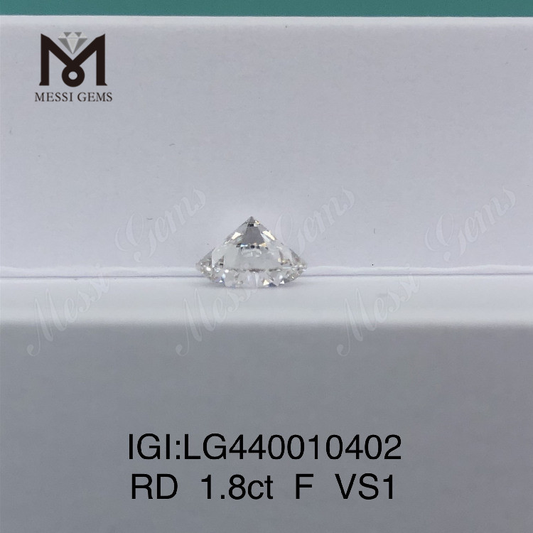 Diamantes redondos cultivados em laboratório on-line F VS2 3EX de 1,8 quilates