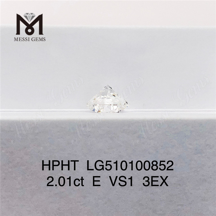 2.01CT E VVS HPHT diamantes RD Cut diamantes de laboratório preço de fábrica