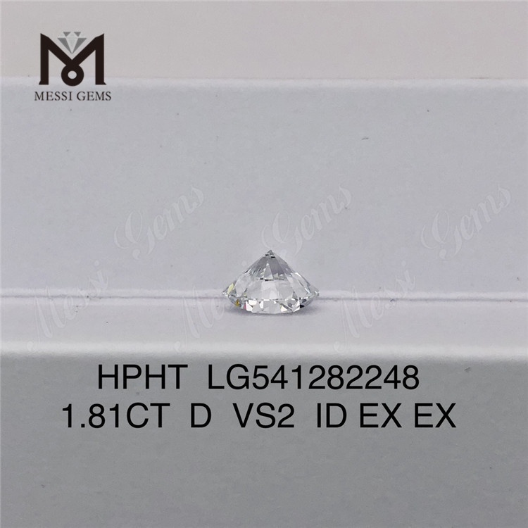 1,81ct D VS2 IDEAL Preço do fabricante de diamantes redondos cultivados em laboratório