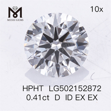 0,41 ct HPHT D ID EX EX Diamantes Lab forma redonda