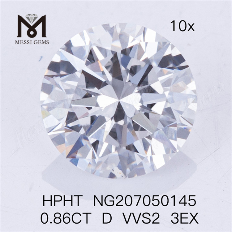 HPHT 0,86CT D VVS2 3EX diamantes de laboratório baratos