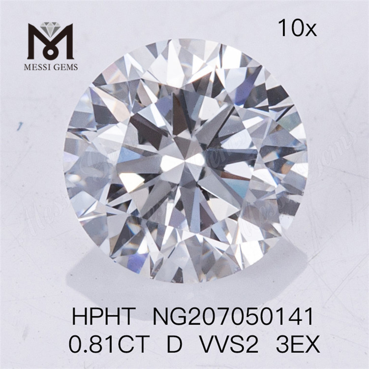 0,81 CT HPHT Diamond D VVS2 3EX Lab Diamonds 