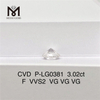 3,02 ct F VVS2 VG VG VG Forma redonda CVD comprar cvd diamante P-LG0381