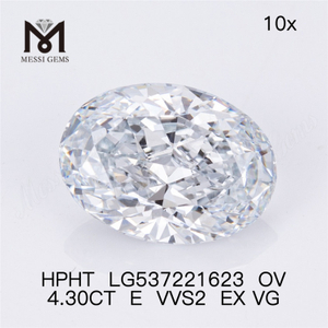 4,30 ct vvs branco comprar diamantes de laboratório E cor oval hpht diamante de laboratório solto