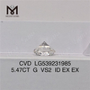 5.47CT G vs2 redondo melhor diamante de laboratório solto cvd 5ct rd diamante de laboratório solto atacado