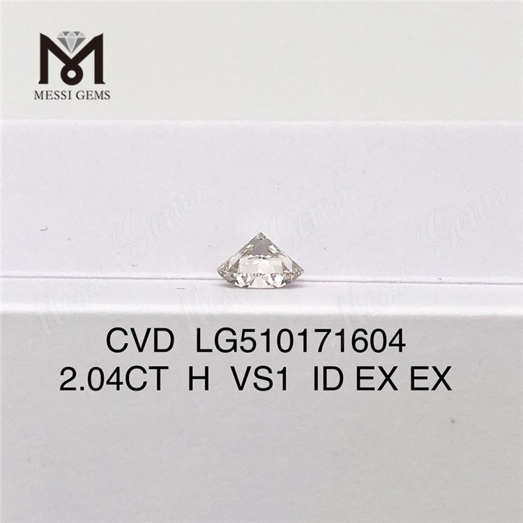 Diamante Sintético 2,04CT Corte Redondo H VS1 Diamante Cvd Atacado