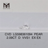 2.09CT D VVS1 EX EX PS CVD diamante solto LG598361094 