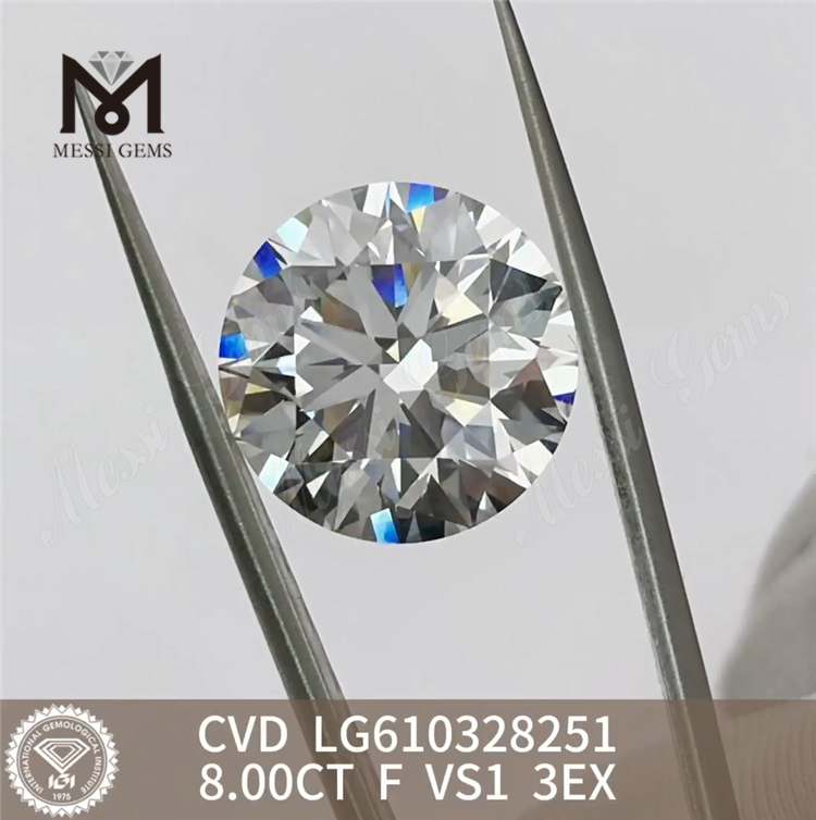 8.00CT F VS1 3EX cvd diamante china CVD IGI Certified Sparkle丨Messigems LG610328251