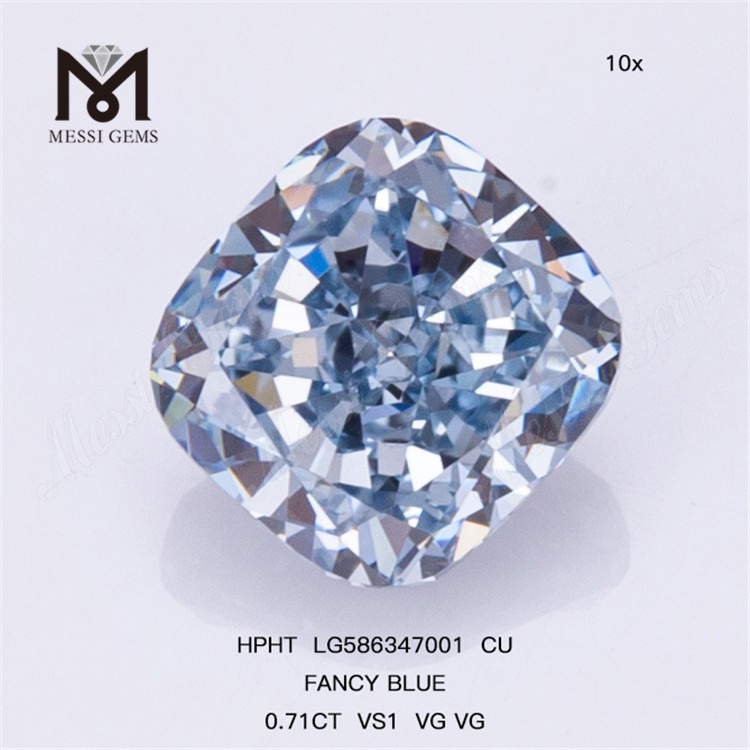 0.71CT VS1 VG VG CU AZUL FANCY O diamante azul Hpht LG586347001