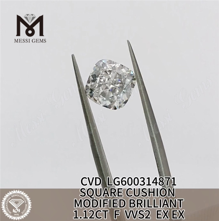Almofada CVD 1.12CT F VVS2 Preço de diamante cvd de 1 quilate丨Messigems LG600314871