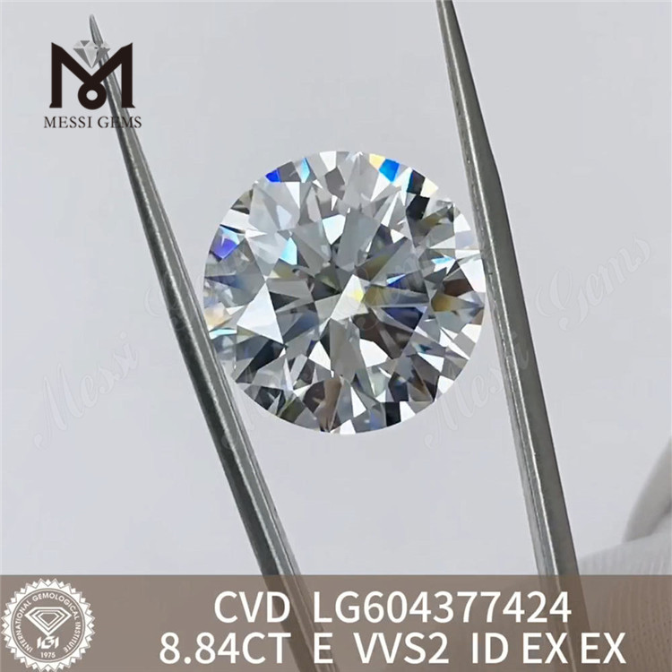 8.84CT E VVS2 ID 9ct cvd diamante solto Supreme Elegance丨Messigems LG604377424 