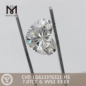 Diamantes de laboratório de melhor qualidade 7ct HS CVD LG613376321丨Messigems