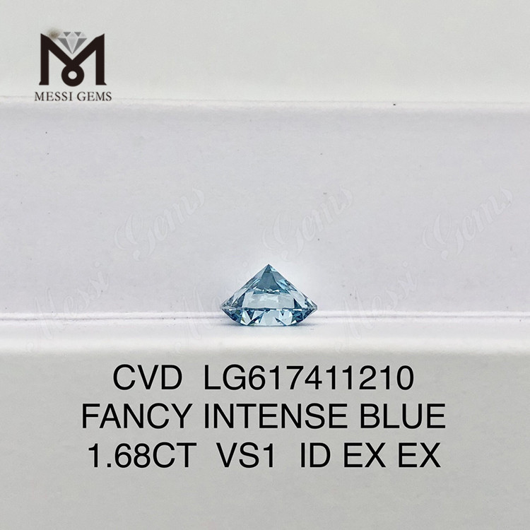 Diamantes sintéticos 2.01CT VS1 FANCY INTENSE BLUE para venda丨Messigems CVD LG617411211