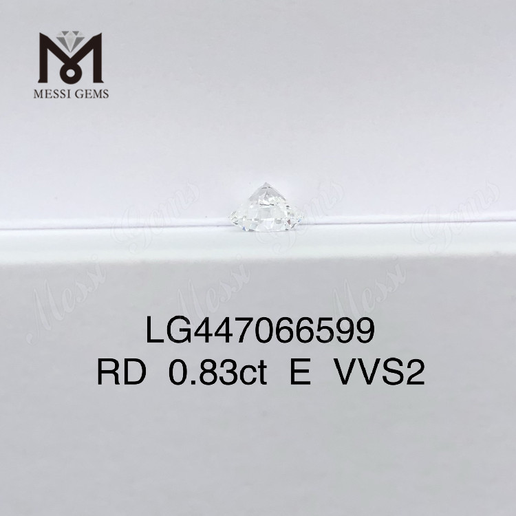 0,83 quilates E VVS2 Redondo BRILLIANT IDEL Diamantes de laboratório lapidados