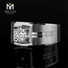 Anel de diamante de laboratório de moda de ouro 18K de 1 quilate para homens