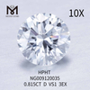 0,815 quilates D VS1 diamantes redondos criados em laboratório preço 3EX