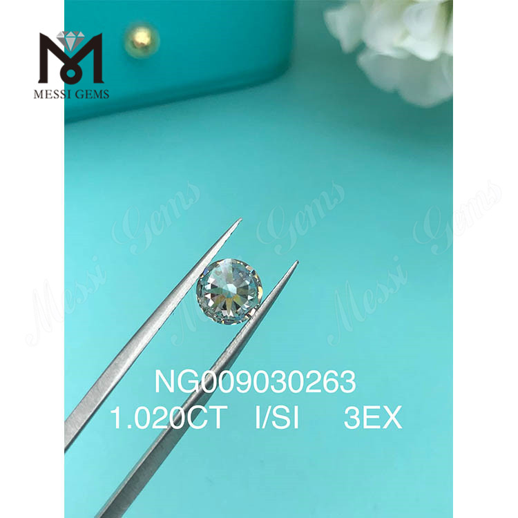 Diamante Sintético de Pedra Preciosa Solta de 1,020 ct I SI EX Cut