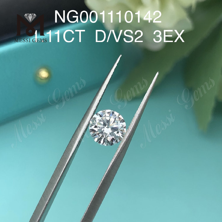 1,11ct VS2 RD D EX Cut preço do diamante de laboratório por quilate