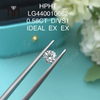 Diamante de laboratório redondo 0,58CT D/VS1 IDEAL EX EX