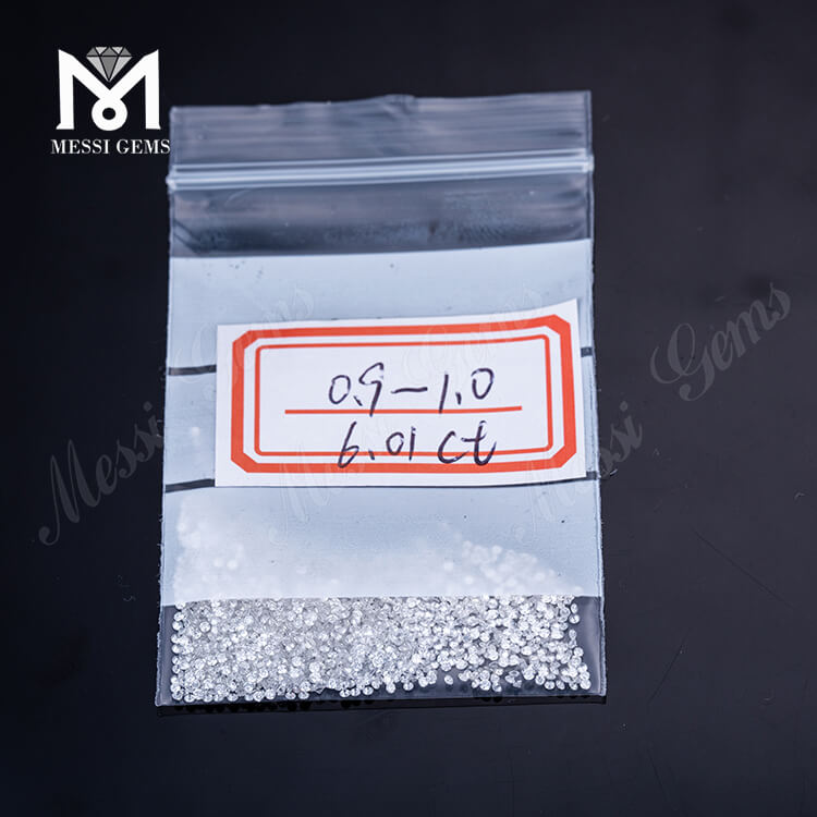 0,7 mm -1,0 mm Cor G VS - SI Diamante branco sintético Preço por quilate CVD HPHT Diamante corpo a corpo cultivado em laboratório