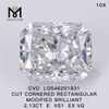2.13CT E VS diamantes soltos atacado EX VG RETANGULAR cvd diamantes para venda