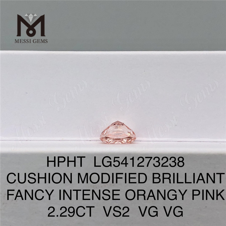 2.29CT CUSHION Cut PINK VS2 VG VG laboratório diamante HPHT LG541273238