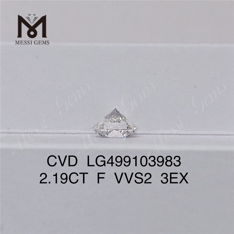 2.19CT F VVS2 3EX Diamante Cultivado em Laboratório CVD