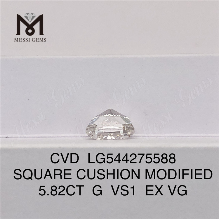 5.82CT G VS1 diamante de laboratório solto branco cvd diamantes soltos de laboratório cvd para venda