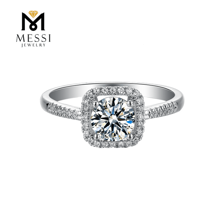 Frete grátis moda alta qualidade anéis de diamante moissanite joias femininas anel de prata esterlina 925