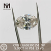 5.00CT H VS1 EX VG OV criou diamantes para venda IGI Certified Brilliance丨Messigems LG608300151 