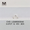 3.57CT G VS1 3EX Eleve seus designs de joias com CVD Diamond LG589303540丨Messigems