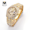 Real feito à mão VVS Moissanite Diamond Iced Out Relógios automáticos de moissanite de aço inoxidável para venda