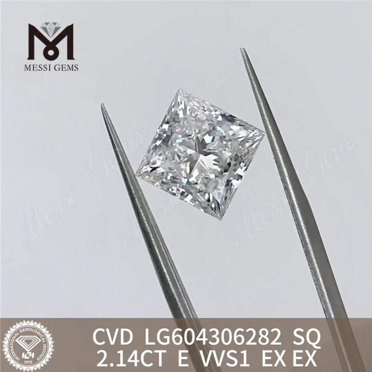 Escolhas sustentáveis ​​LG604306282丨Messigems do diamante 2.14CT E VVS1 SQ cvd