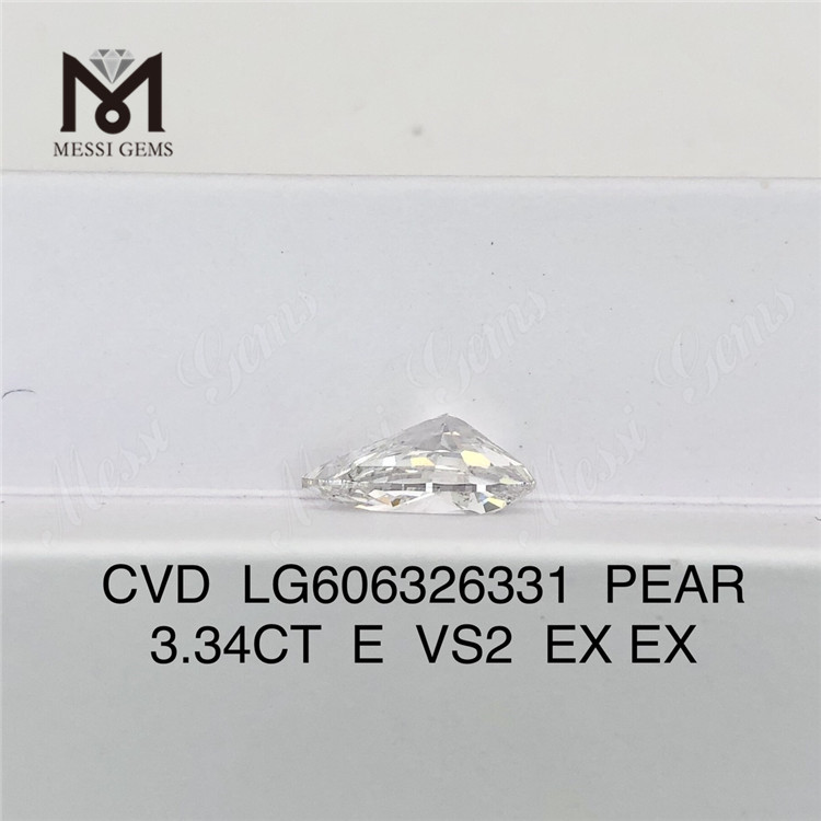 Diamante de deposição de vapor químico 3.34CT E VS2 PS para todas as suas necessidades de joias LG6063263