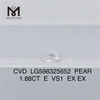 1.88CT E VS1 EX EX PEAR Lab Diamonds Pureza e brilho incomparáveis ​​CVD LG598325652丨Messigems