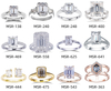 Anéis de diamante feitos em laboratório em forma de esmeralda 5 quilates em ouro 18k 6,8g D