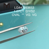 Diamantes de laboratório OVAL de grau de clareza D VS2 de 1,07 quilates HPHT