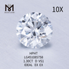Diamantes de laboratório D 1,30ct HPHT RD Corte IDEL