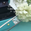 1,69 quilates G VS1 SQ VG Diamantes lapidação princesa criados em laboratório polonês
