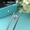 1,05 ct D Redondo VS1 EX Cut Grau NGIC diamantes criados em laboratório certificados