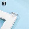 Anéis de preço de fábrica Wuzhou Fabricante 925 Anel de Prata Esterlina 1 ct Moissanite Diamond Ring