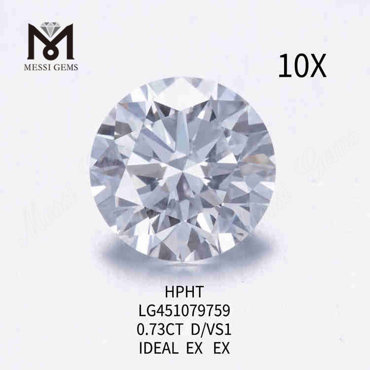 0,73CT d diamante solto feito em laboratório vs preço do diamante sintético