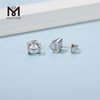 Messi Gems 925 joias de prata 2 quilates DEF moissanite brinco feminino