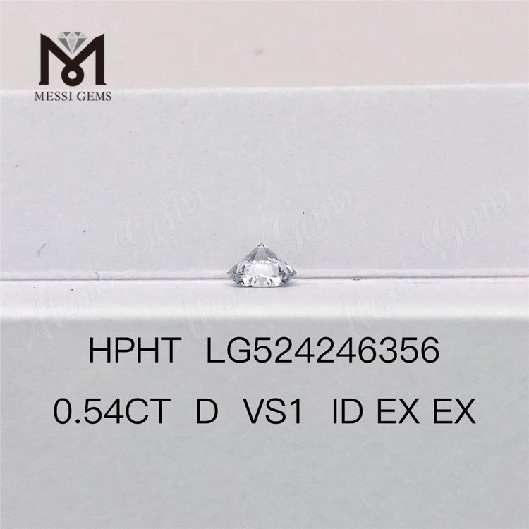 0,54ct VS1 ID EX EX Loose HPHT Diamond Lab Diamantes estoque de fábrica