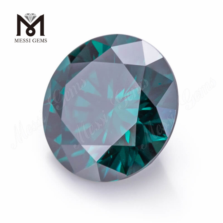 Diamante moissanita 1-3 quilates preço de atacado moissanita azul-petróleo