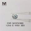 Diamante de laboratório VVS de 1,21 ct preço de fábrica E 3EX diamante cvd à venda